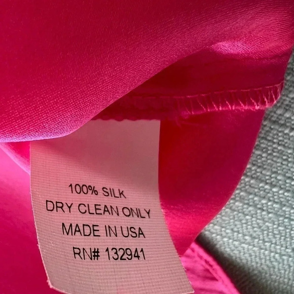 Amanda Richard Blouse 👚 100 % Silk Sz M - Picture 7 of 7